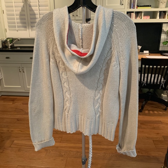 Anthropologie Sparrow Knitted Cardigan Hoodie with Zipper - Picture 5 of 6
